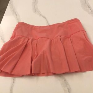 Salmon colored tennis skirt